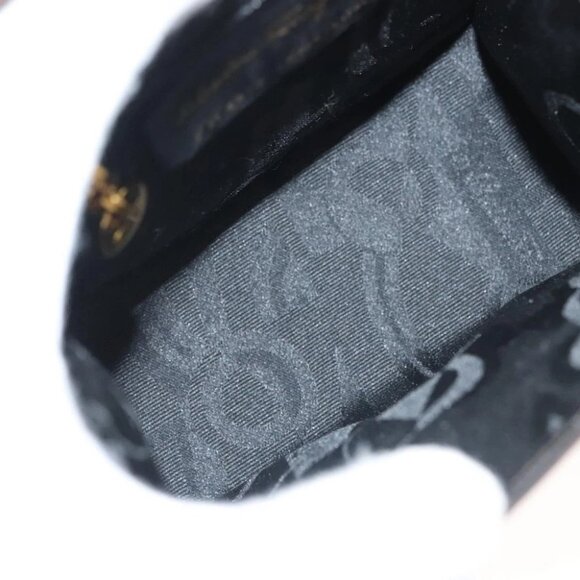 Salvatore Ferragamo Gancini Hand Bag Nylon 2way Brown Gold - Picture 13 of 14